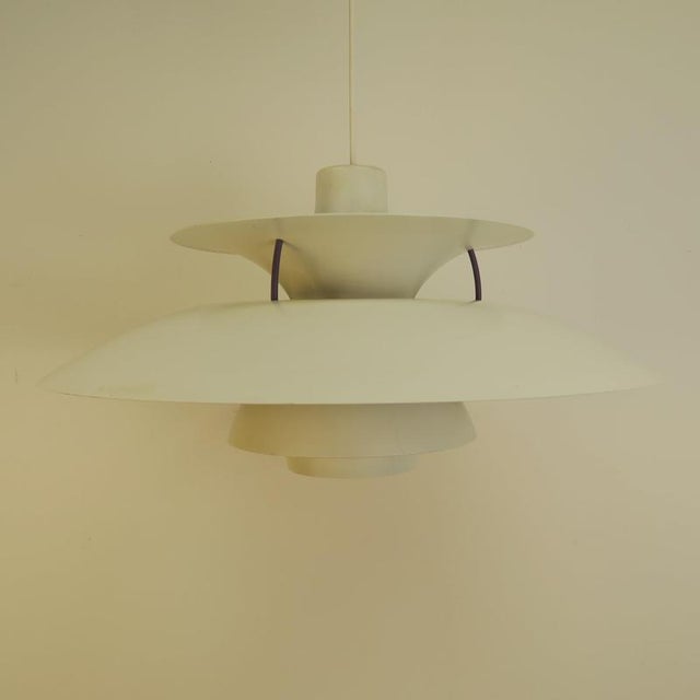 White PH 5 Pendant Lamp by Poul Henningsen for Louis Poulsen, 1958 For Sale - Image 8 of 13