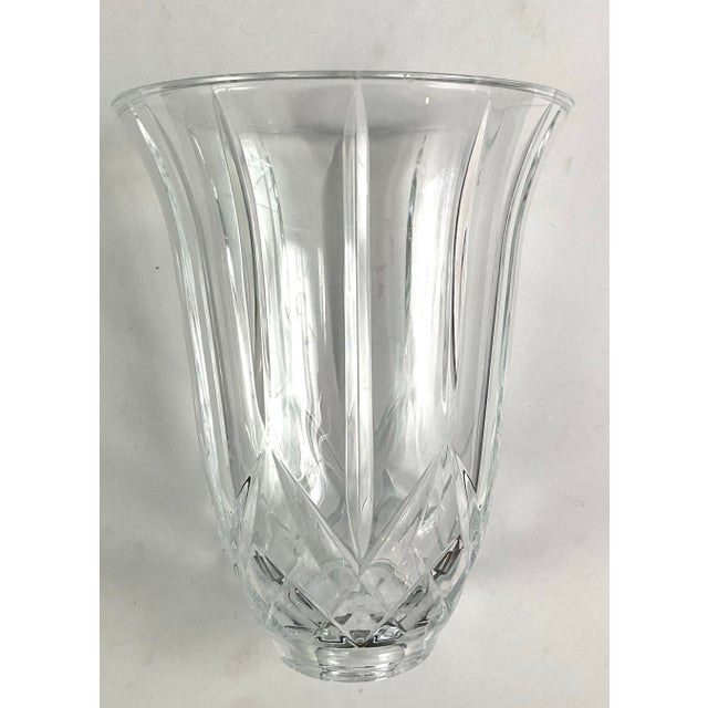 American Cut Crystal Hurricane Candleholder-After Waterford, Crystal, Lismore Pattern For Sale - Image 3 of 6