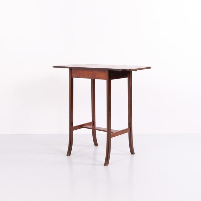 1920s Danish Mahogany Drop-Leaf Side Table, 1920s For Sale - Image 5 of 11