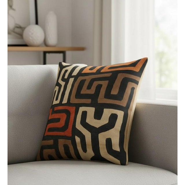 Exquisite Luxury Arts & Crafts Sofa Cushions / Pillows With Insert For Sale - Image 4 of 5