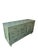 Custom Refinished Mid-Century Modern Sage Green 12-Drawer Dresser With Frameless Mirror For Sale In Buffalo - Image 6 of 8