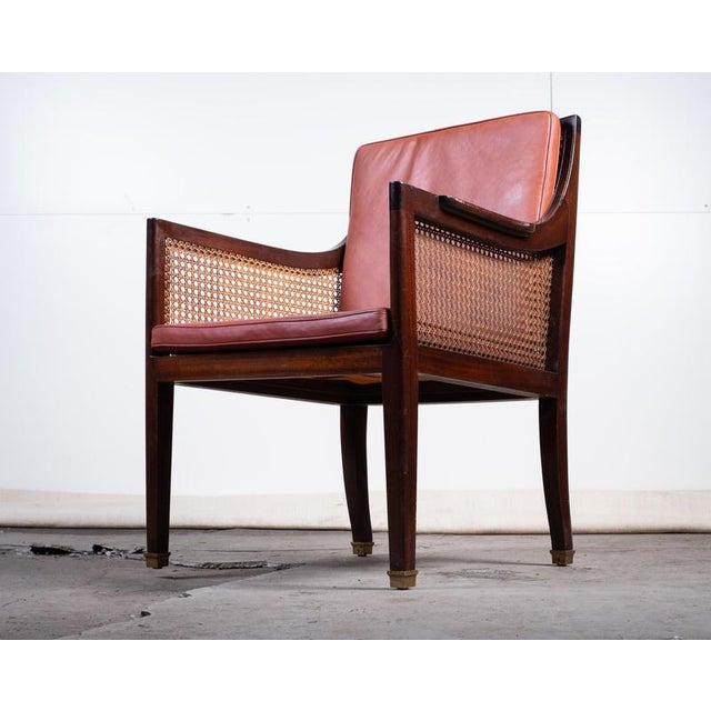 Armchairs attributed to Fritz Henningsen, Denmark, 1940s, Set of 2 For Sale - Image 6 of 9