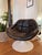 Metal Italian Space Age Fiberglass and Leather Lounge Chair, 1970s For Sale - Image 7 of 11