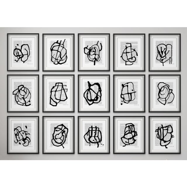 Contemporary Black & White Abstractions Series No. 10 – Fine Art Print For Sale - Image 3 of 5