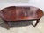 Thomasville Oval dining table with 4 legs. 76" without leafs plus two 20" extension leafs opens to 116". Mahogany finish...