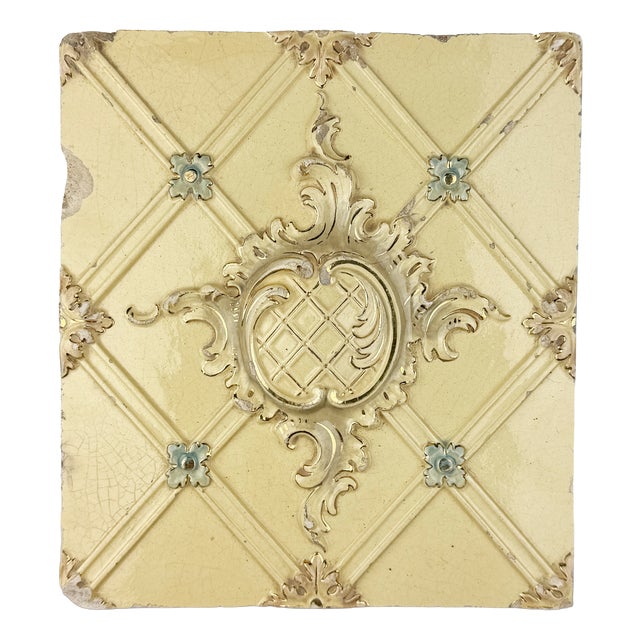 Antique Tile from Zelm & Boehm, 1890s For Sale