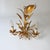 Vintage Metal Chandelier Lamp with Ears of Wheat attributed to Kogl Hans, 1970s For Sale - Image 6 of 6