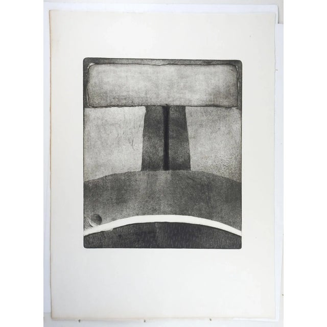 Abstract Monolith Etching by Marilyn Lanfear For Sale - Image 4 of 5
