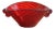 Red Murano Glass Shell by Fulvio Bianconi for Venini, 1950s For Sale