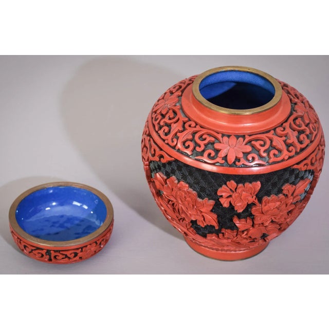 Carved and Lacquered Chinese Ginger Jar For Sale - Image 11 of 14