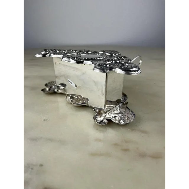 Italian Oil and Vinegar Set in 800 Silver and Crystal, 1990 For Sale - Image 6 of 10