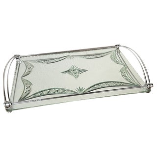 White Mirror Tray, 1930s For Sale