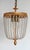 Brass Lead Crystal Pearl Three Lights Chandelier, 1960s For Sale - Image 4 of 11