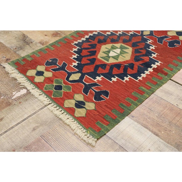 Vintage Persian Shiraz Kilim Rug - 01'11 X 02'10 For Sale In Dallas - Image 6 of 9