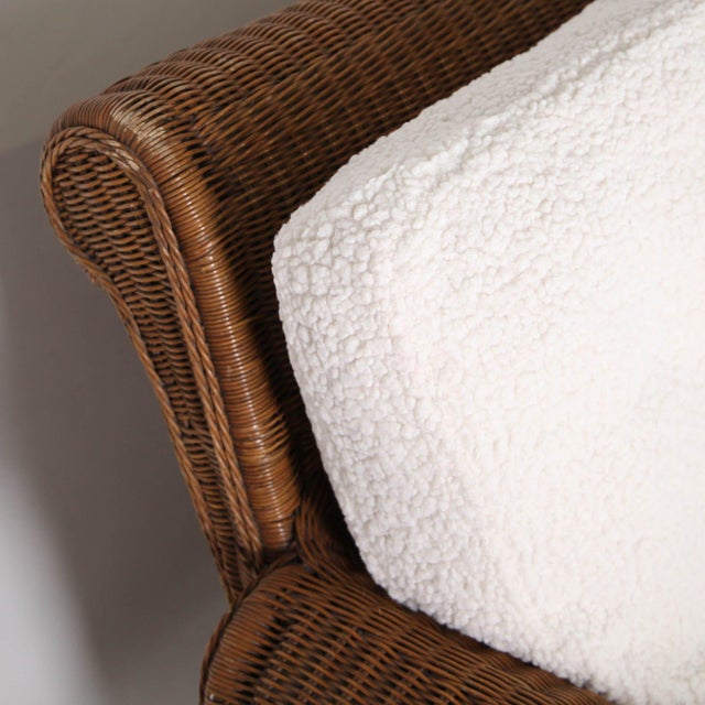 Vintage Wicker Lounge Set, 1970s, Set of 3 For Sale - Image 12 of 18