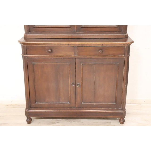 Sideboard in Walnut Veneer, 19th Century For Sale - Image 4 of 11