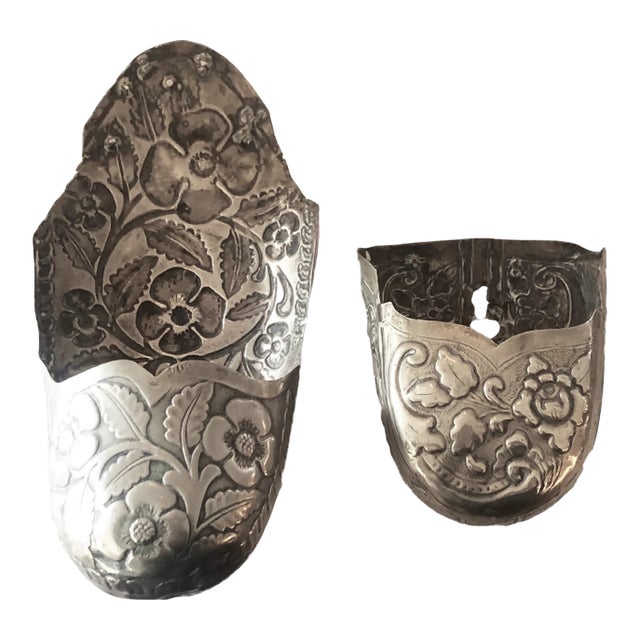 19th German Low Silver Kid Stirrups Horse For Sale