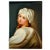 Antique 19th C. German Porcelain Plaque of Beatrice Cenci Signed C. Russhuldt, Gilt Rococo Frame For Sale - Image 4 of 12