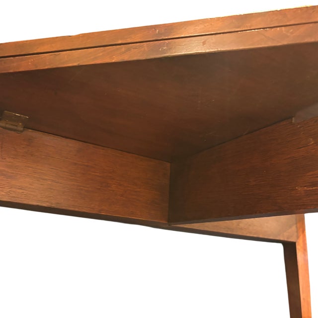 Late 18th Century Georgian Folding Gate-Leg Hall / Tea / Card / Games / Occasional Table in Mahogany With Extensive Classical Inlay Marquetry For Sale - Image 11 of 13