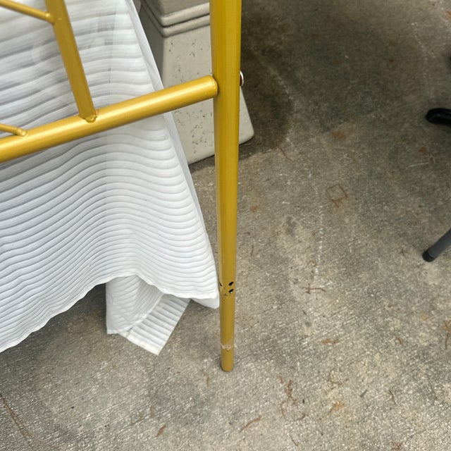 Gold Metal Queen Size Headboard For Sale - Image 9 of 9