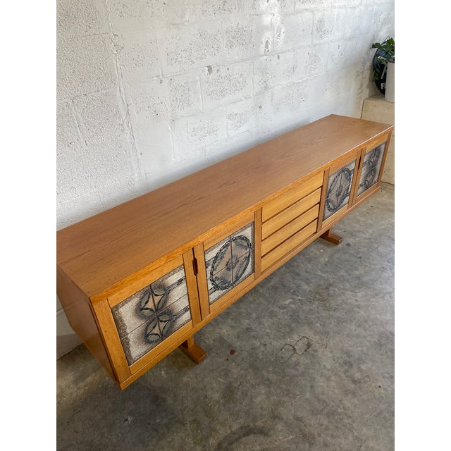 Danish Mid Century Oak Brutalist Credenza Gangso Mobler For Sale - Image 14 of 14