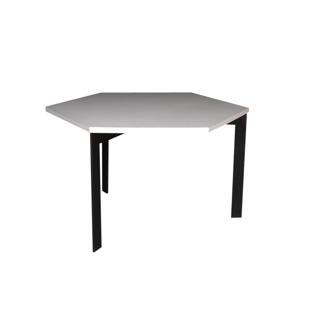 Hexagonal Dining Table attributed to Wim Den Boon, 1960s For Sale