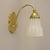 Wall Lamp in Brass with Satin Shade, France, 1919 For Sale - Image 3 of 7
