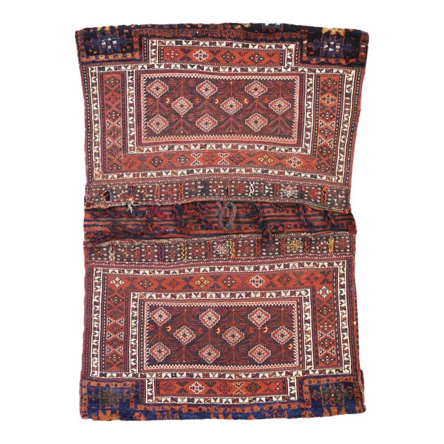 Antique Persian Saddlebag - 03'05 X 05'02 For Sale