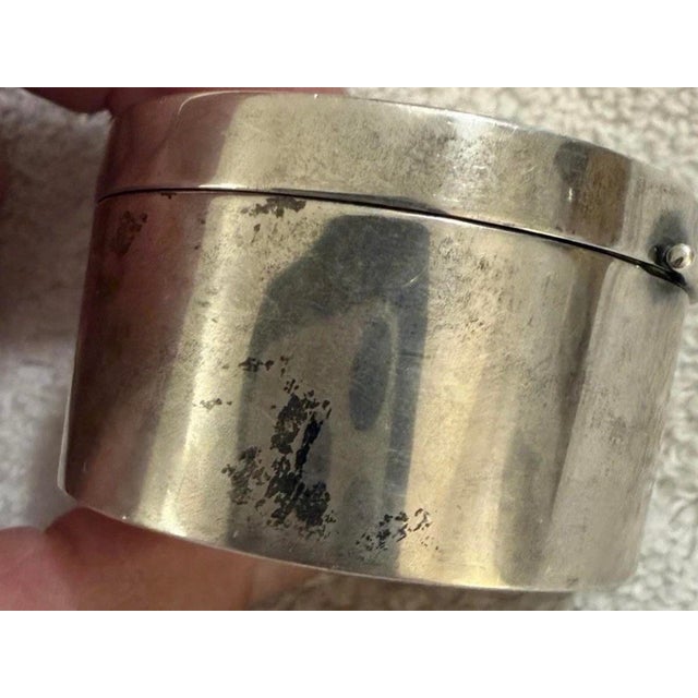 Silver Vintage Cartier Sterling Silver Desk Accessory Stamp Dispenser, Vermeil Interior, Currier Maker For Sale - Image 8 of 12