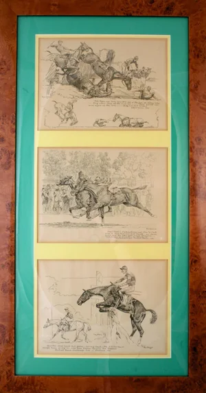 Paul Brown Original Trio of Triptych II Etchings
