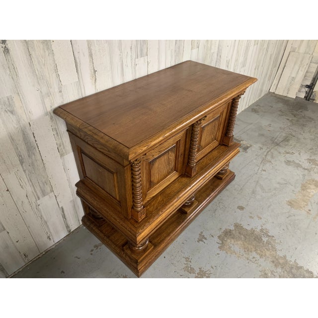 Tan Antique Neo Classicial Petit Buffet For Sale - Image 8 of 11