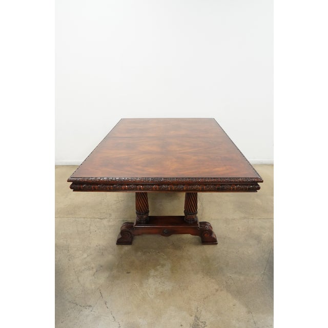 Vintage Extendable Mahogany Dining Table Attributed to Theodore Alexander For Sale - Image 17 of 18