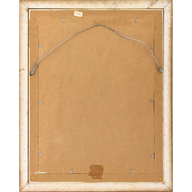 Bela Kadar Portrait of a Girl Gouache on Paper For Sale In New York - Image 6 of 6