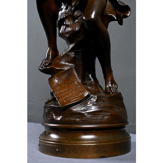 E. Picault, Progress Sculpture, Late 19th Century, Bronze For Sale - Image 9 of 18