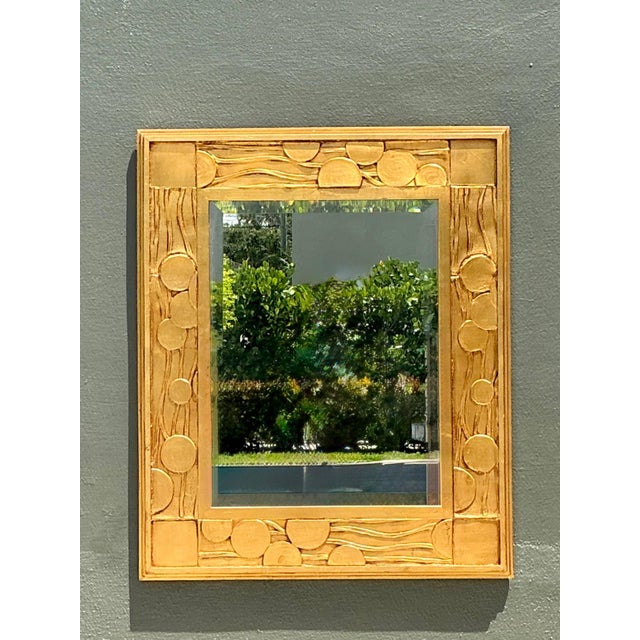 Vintage Jay Spectre Gilt Deco Mirror For Sale - Image 10 of 12