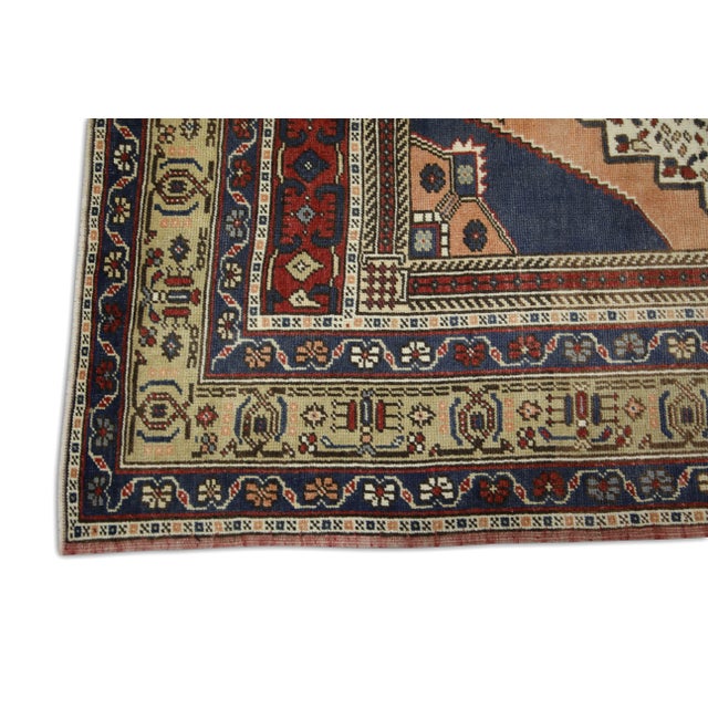 Vintage Turkish Rug 4'4" x 6'9" For Sale - Image 4 of 7