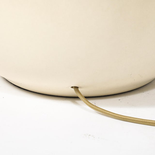 Mid-Century Off White Glazed Ceramic Table Lamps by Lotte & Gunnar Bostlund For Sale - Image 12 of 17