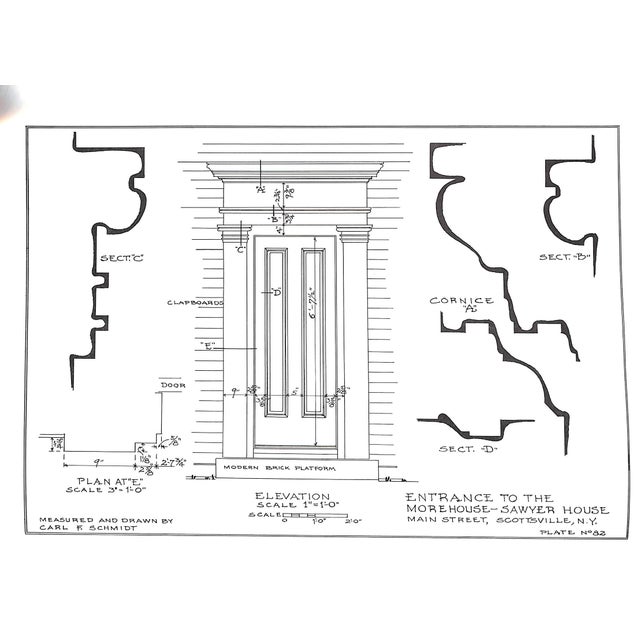 "Greek Revival Details" 1968 Schmidt, Carl F. (Signed) For Sale - Image 4 of 11