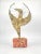 1970s Brutalist Metal Phoenix Bird Sculpture on Natural Stone For Sale - Image 10 of 12