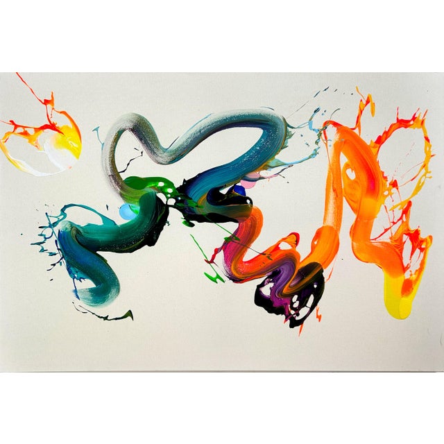 Nikolaos Schizas Contemporary Abstract Acrylic on Canvas "But Why Not" by Nikolaos Schizas For Sale - Image 4 of 5