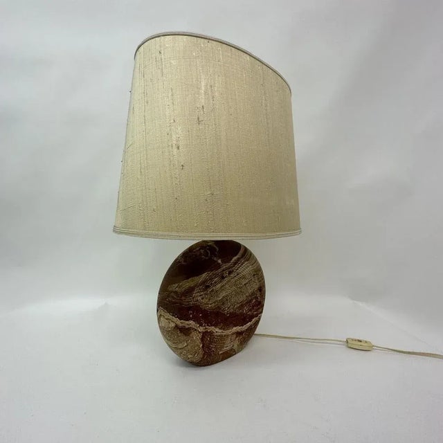 Travertine Table Lamp by Fratelli Manelli, Italy, 1970s For Sale - Image 6 of 7