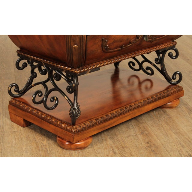 Early 21st Century Ambella Home Collection Carved Bombe Chest