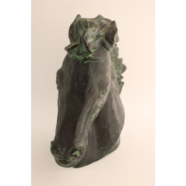 1970s VTG Flaming Mane Horse Head Sculpture by J. Killian Spratt, Austin Productions For Sale - Image 5 of 6