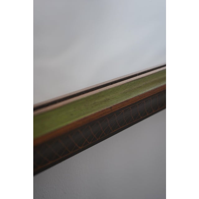 Glass Labarge Chinoiserie Decorated Designer Mirror For Sale - Image 7 of 12