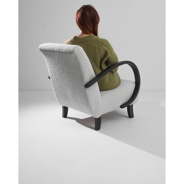 Wood 1960s Czech Wooden Armchair by J. Halabala For Sale - Image 7 of 10