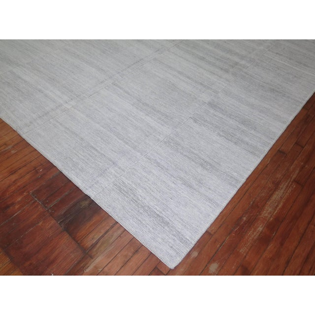 Early 21st Century Zabihi Collection White Modern Turkish Kilim - 8'2" x 12'4" For Sale - Image 5 of 9