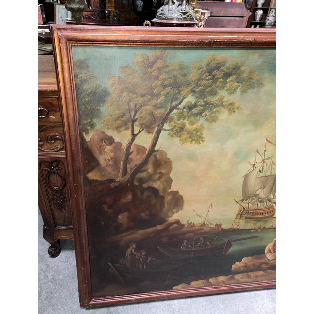 Landscape Composition, 1920s, Oil Painting on Canvas For Sale - Image 6 of 8