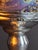 1990s Handcrafted Sterling Silver & Iridescent Art Glass Kiddush Cup - "Borei P'ri Hagafen" Blessing - Judaica Gift For Sale - Image 18 of 18