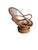 Mid-Century Modern Mid-Century Modern Organic Bentwood Rattan Swivel Tub Chair For Sale - Image 3 of 18