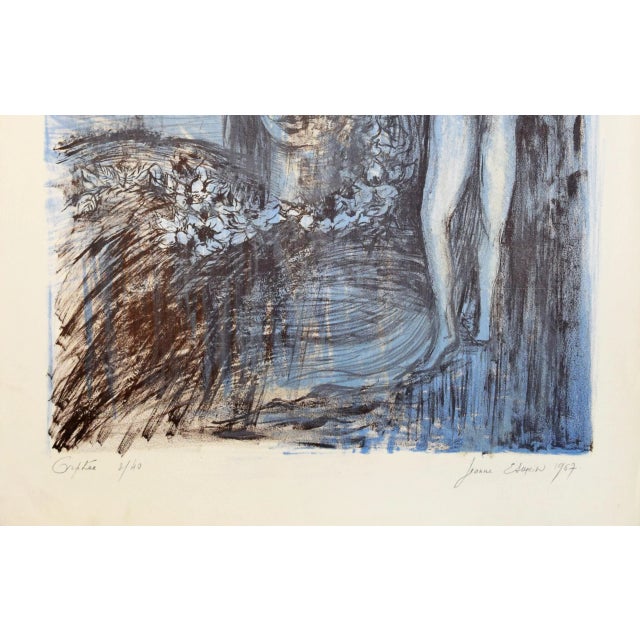 Orphée is an original artwork realized by Jeanne Esmein in 1967. Serigraph on paper. Hand-signed and dated in pencil by...